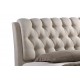 Baxton Studio Ainge Contemporary Button-Tufted Light Beige Fabric Upholstered Storage Queen-Size Bed with 2-Drawer One (1) Queen Size Bed