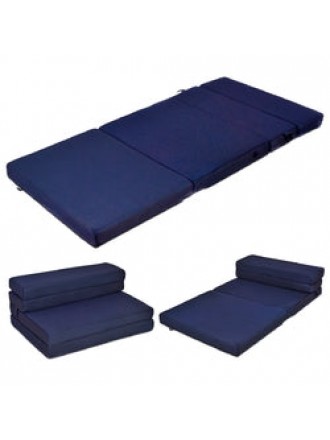 5' Quart Folding Futon Sleepover Sofa Bed Foam Mattress