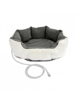 Heated 19-inch Small Dog or Cat Bed with 6ft Electric Cord