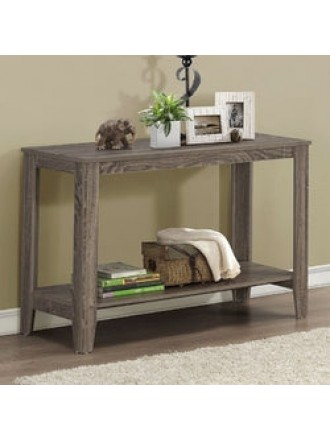 Sofa Table Console Table in Dark Taupe Wood Finish