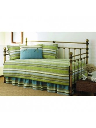 Green Stripe 5-Piece Daybed Cover & Bedding Set