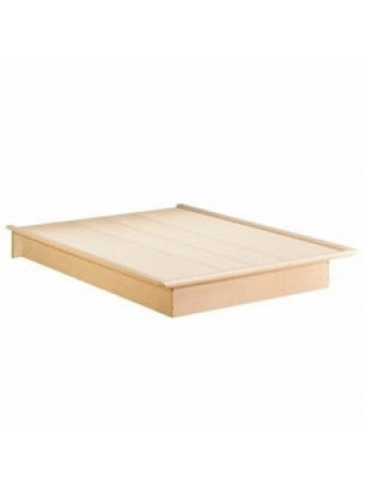 Queen Size Platform Bed Frame in Natural Maple Finish
